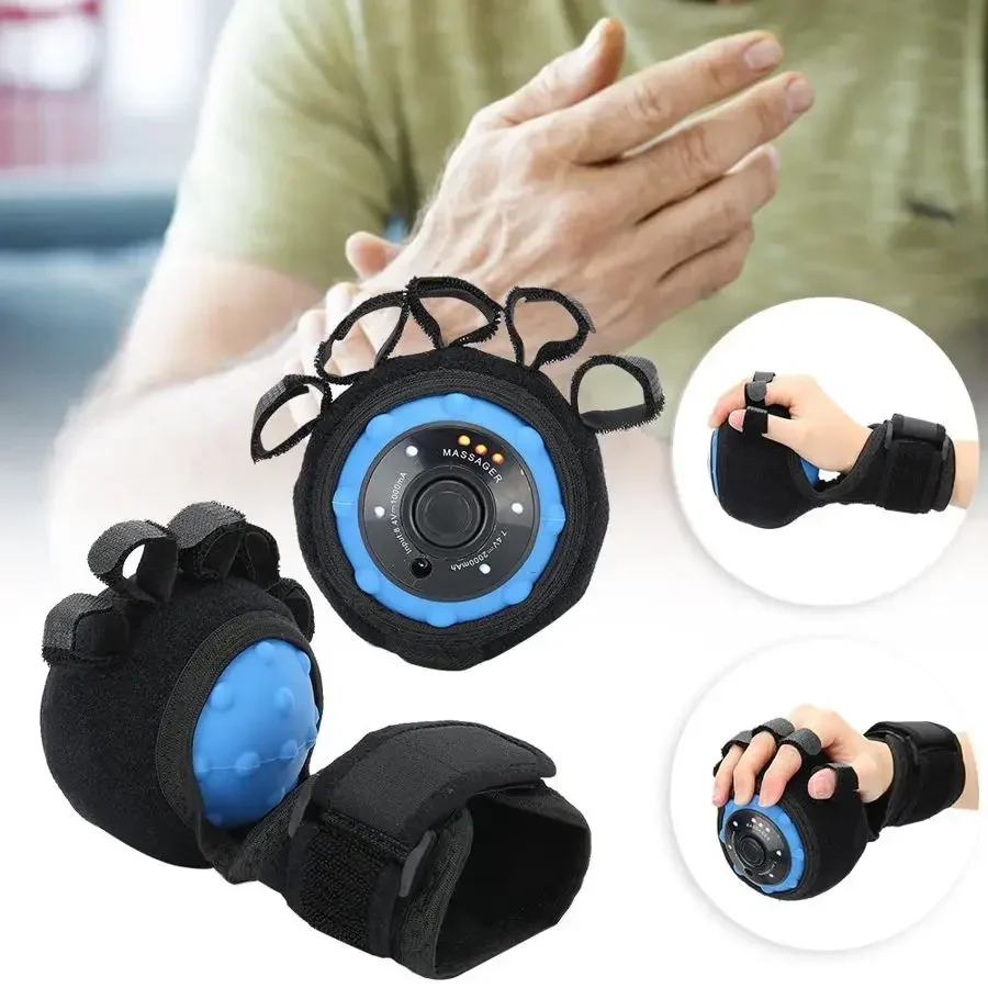 Finger Rehabilitation Training Exercise Tool Wrist Hand Vibration Massage Ball Stimulate Nerve for Stroke Hemiplegia Patient