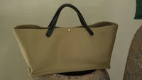 Sac à main fourre-tout en toile et cuir pour femmes, sac à bandoulière pour les aisselles, loisirs polyvalent, décontracté, Chic, élégant, pochette 1
