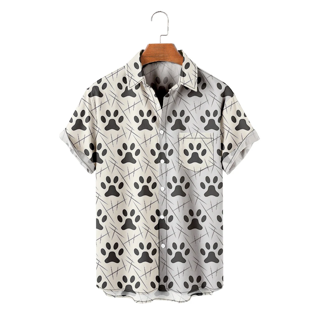 

Men's Hawaiian T-Shirt Hombre Fashion Shirt Animal 3D Print Cozy Casual Short Sleeve Beach Versatile Clothes Shirt