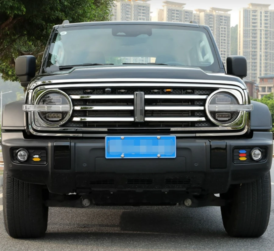 

Front Grille Grill Strip Headlights Car Front Logo Decoration Cover Trim For GWM Great Wall WEY Tank 300 2021-2023 Accessories