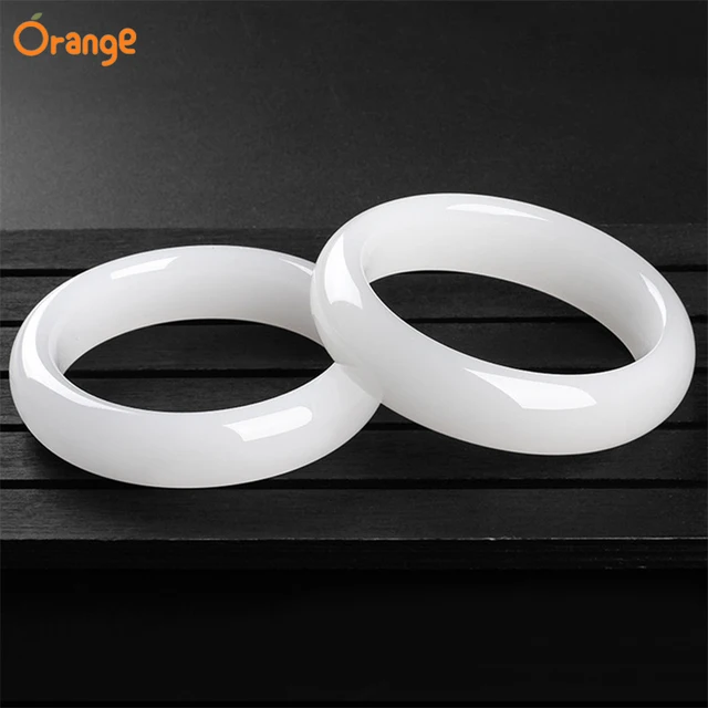 Natural White Jade Bracelet Original Certified Fashion Jewelry Luxury Girl Bracelet Mascot Holiday Gift 4