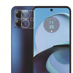 Premium 9H Tempered Glass Camera Lens & Screen Protector with Enhanced Film Cover - MOTO G84 (Transparent)