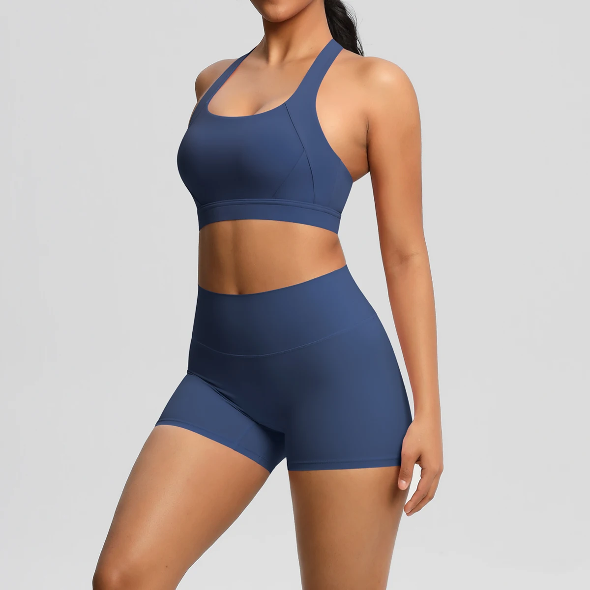 2PCS Women’s Yoga Set – Nude Feel Sports Bra & Leggings 2