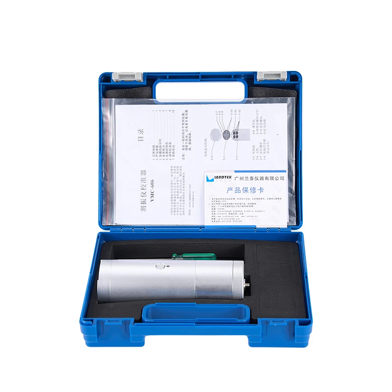 Vibration Calibrator VMC-606 for checking of accelerometers, vibration monitoring systems and recording systems.