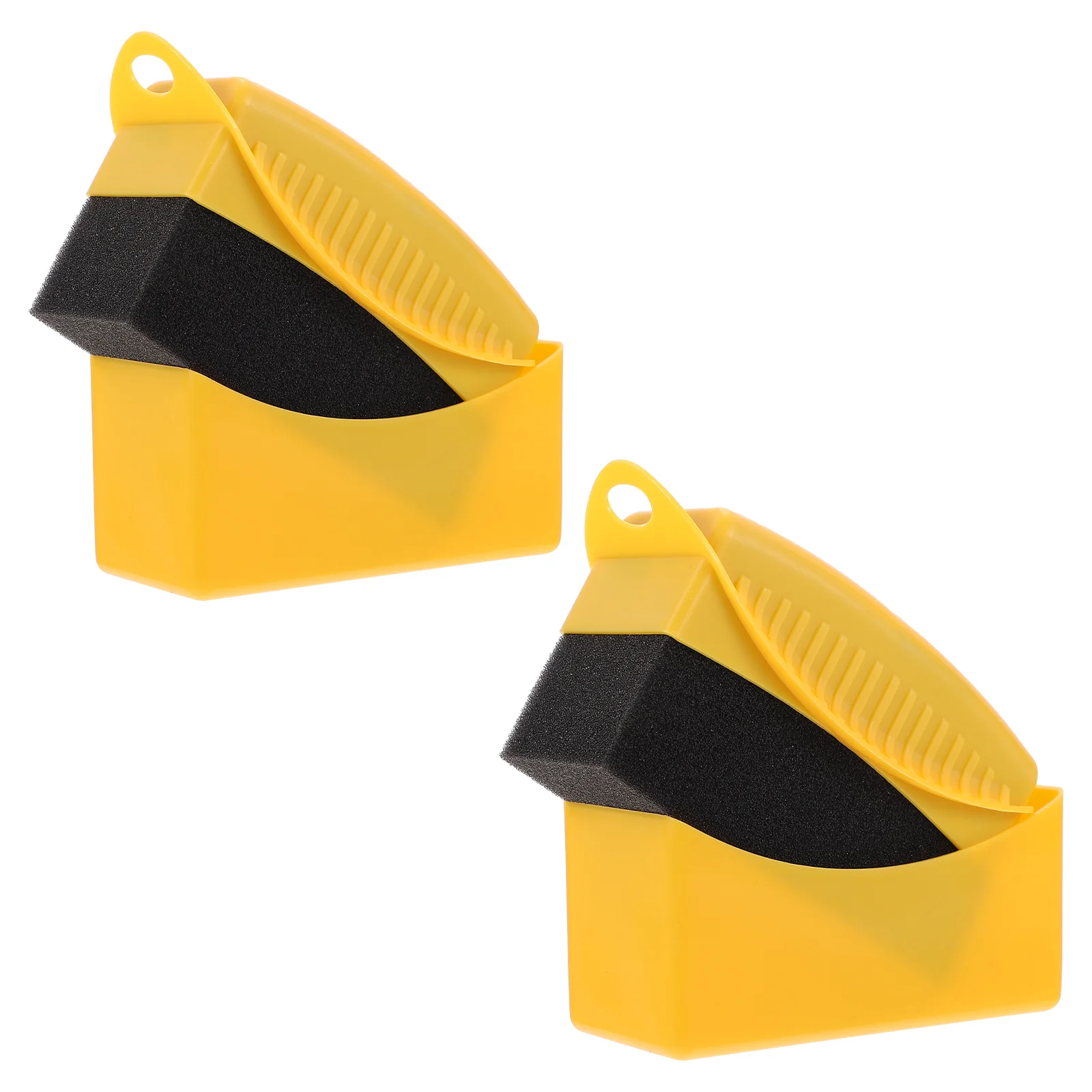 

2pcs Portable Car Tires Practical Sponge Tire Wheel Waxing Brush