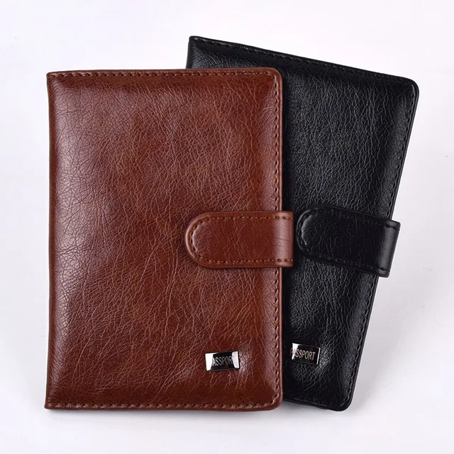 Hot Travel Hasp Passport Holder Cover Leather Wallet