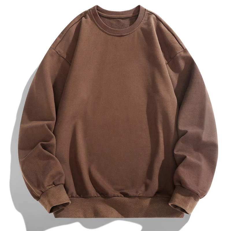 Fashion O-Neck Solid Color Casual Sweatshirts Men's Clothing 2024 Spring Summer New Loose Korean Tops All-match Sweatshirts