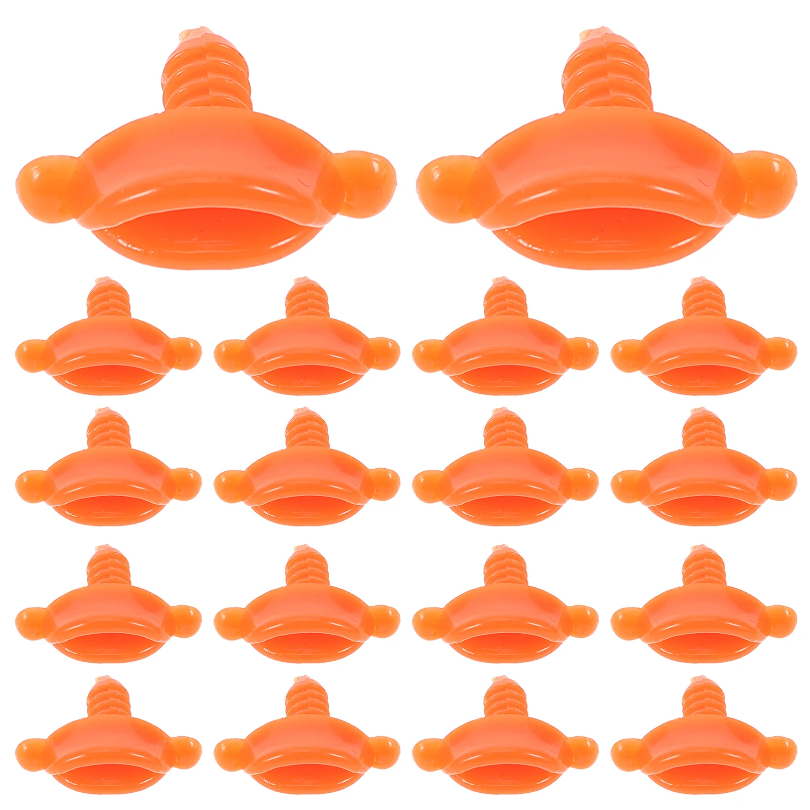 

50 Pcs Duck Accessories Ducks Resin Craft DIY Mouth Plastic for Animal Toy