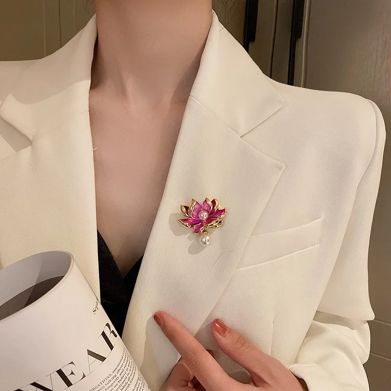 GALPADA Cherry Brooch Pin Resin Lapel Collar Pin Women’s Fashion Fruit Accessories For Outerwear