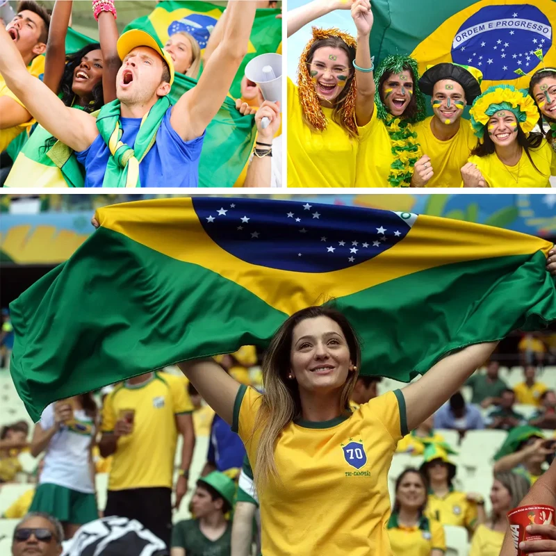 2022 футбольный конкурс с бразильским флагом, модные футбольные фанаты, украшение, шелковый шарф, шаль с принтом, женские праздничные хиджабы, бандана