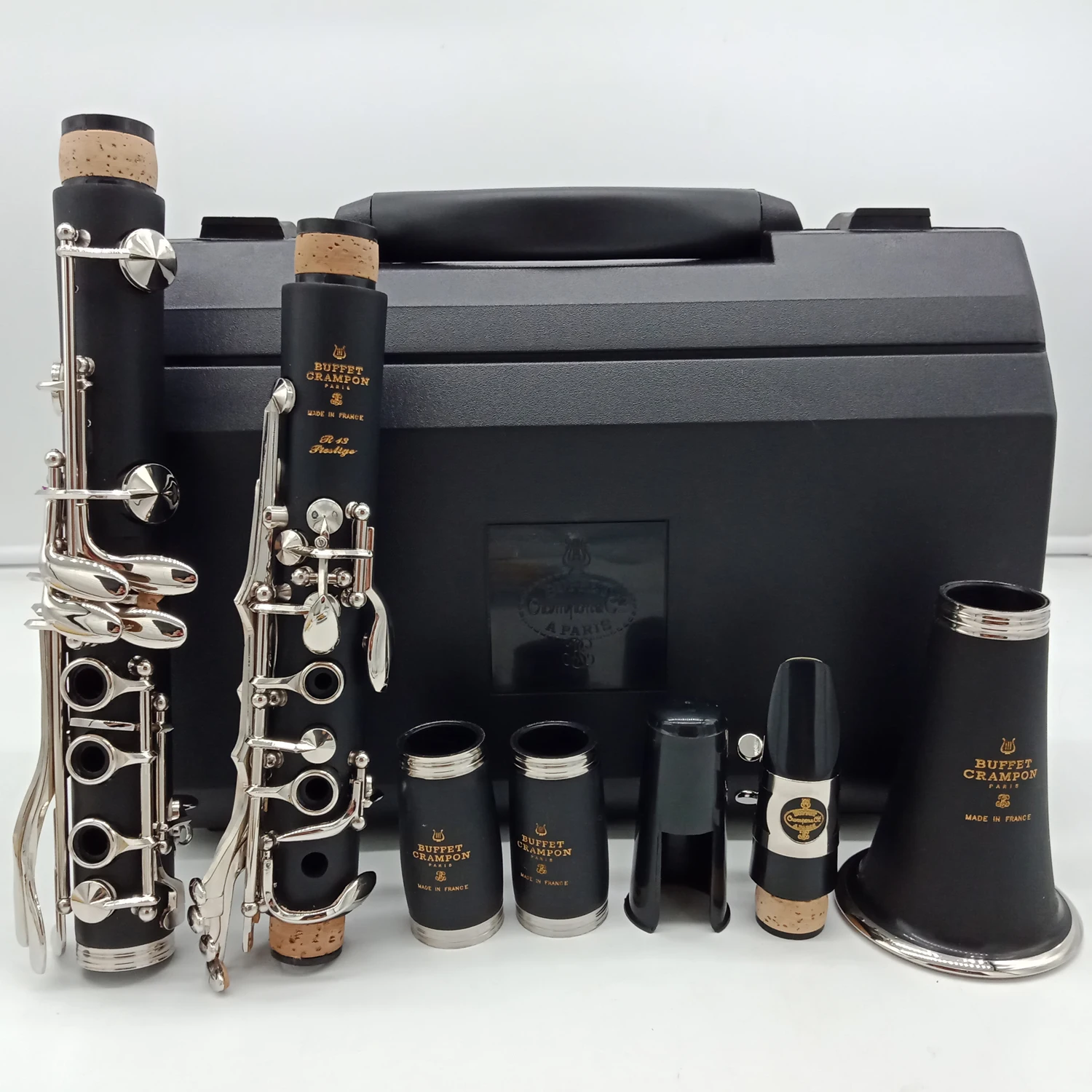 De Xin Professional Bb Clarinet R13 PRESTIGE Bakelite Clarinets Nickel Silver Key Musical Instruments Mouthpiece Reeds
