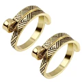 2Pcs Gold