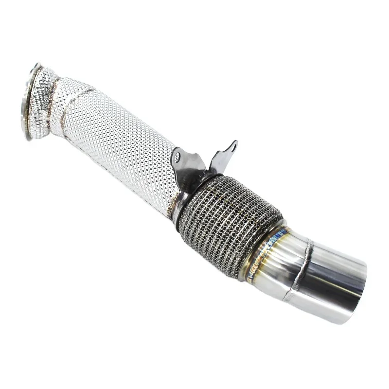 Head Section High flow Pipes branch downpipe Exhaust Pipe with catalyst for BMW 535i N55 3.0T 2010-