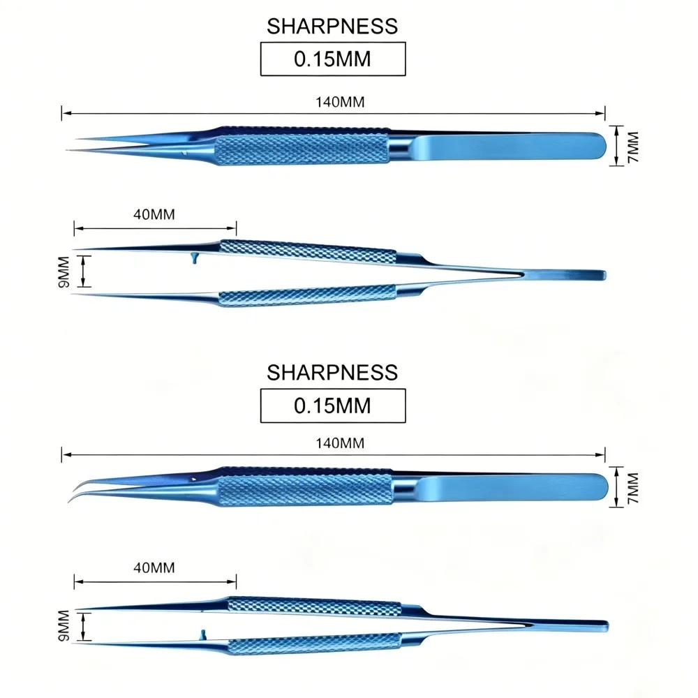 Professional Titanium Alloy Anti-Magnetic Tweezers