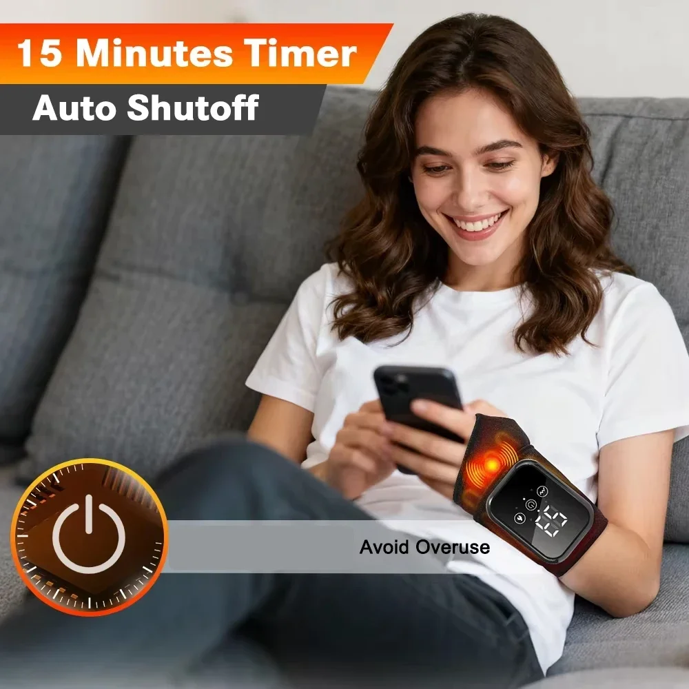 3-Level Heated Electric Wrist Massage 4