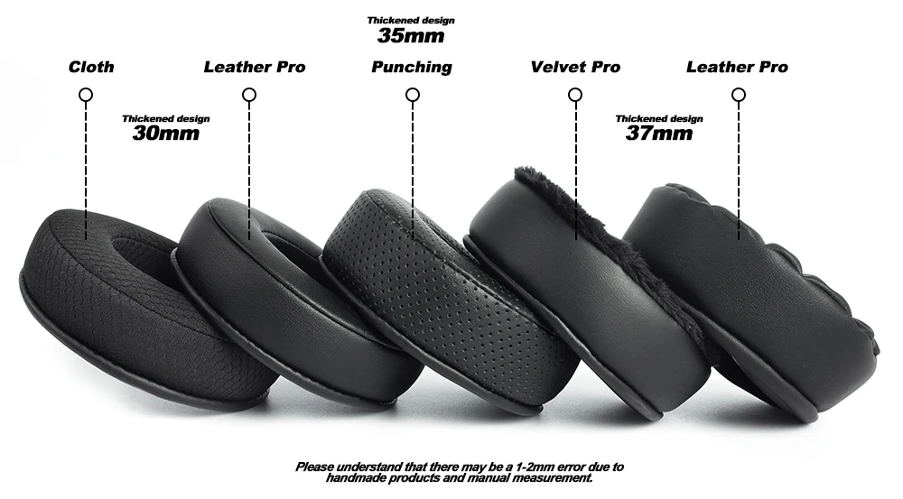 Earphone pads For AKG K52 K72 K92 Replacement headband accessories: cooling velvet,replacement Earpads Covers Sponge Protein