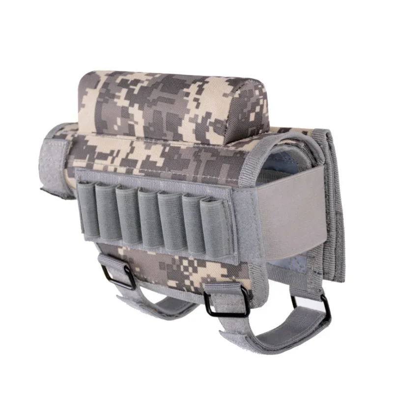 

New Canvas Tactical Rifle Cases Cheek Rest Riser Ammo Cartridges Hunting Carrier Pouch Round Cartridge Bag Shell Buttstock Ammo