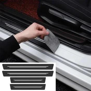 Carbon Fiber Car Door Sill Protector 1