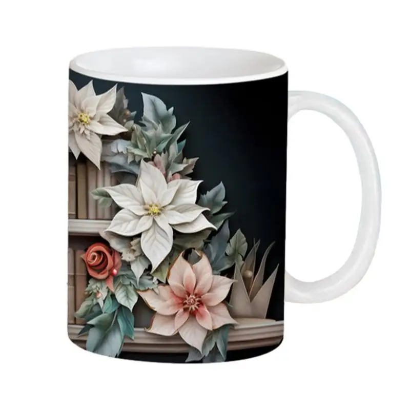 

Book Lover Coffee Mug Ceramic Tea Mug Milk Mug Tea Cup Bookish Mug Book Club Cup Beverage Mug 350ml Bookshelf Coffee Mug For