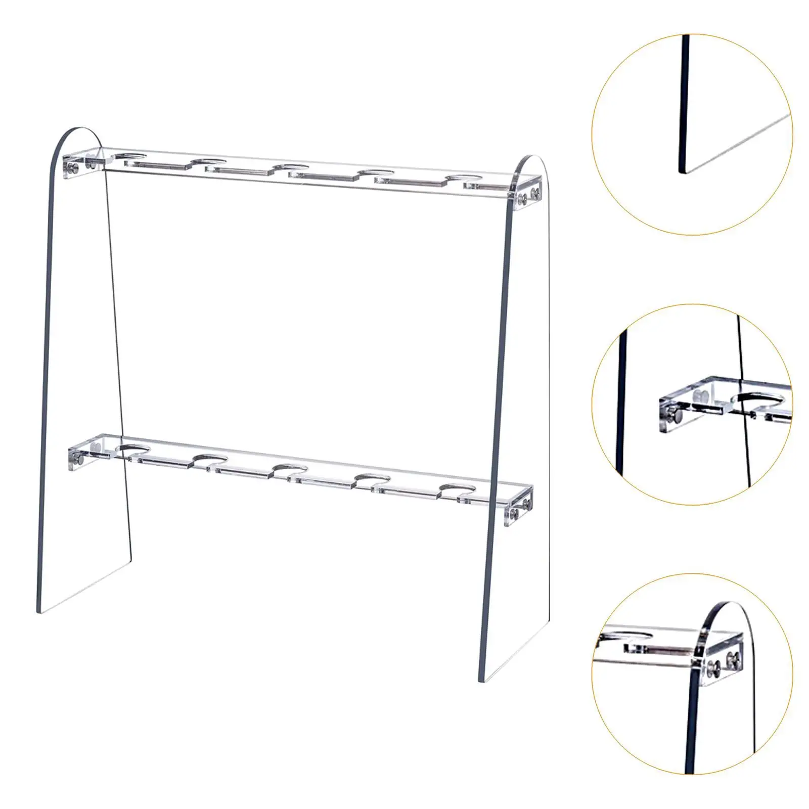 Acrylic Champagne Holder Clear Glass Hanging Display Rack Drink Tower for Kitchen Bridal Shower Home Restaurant Decorative