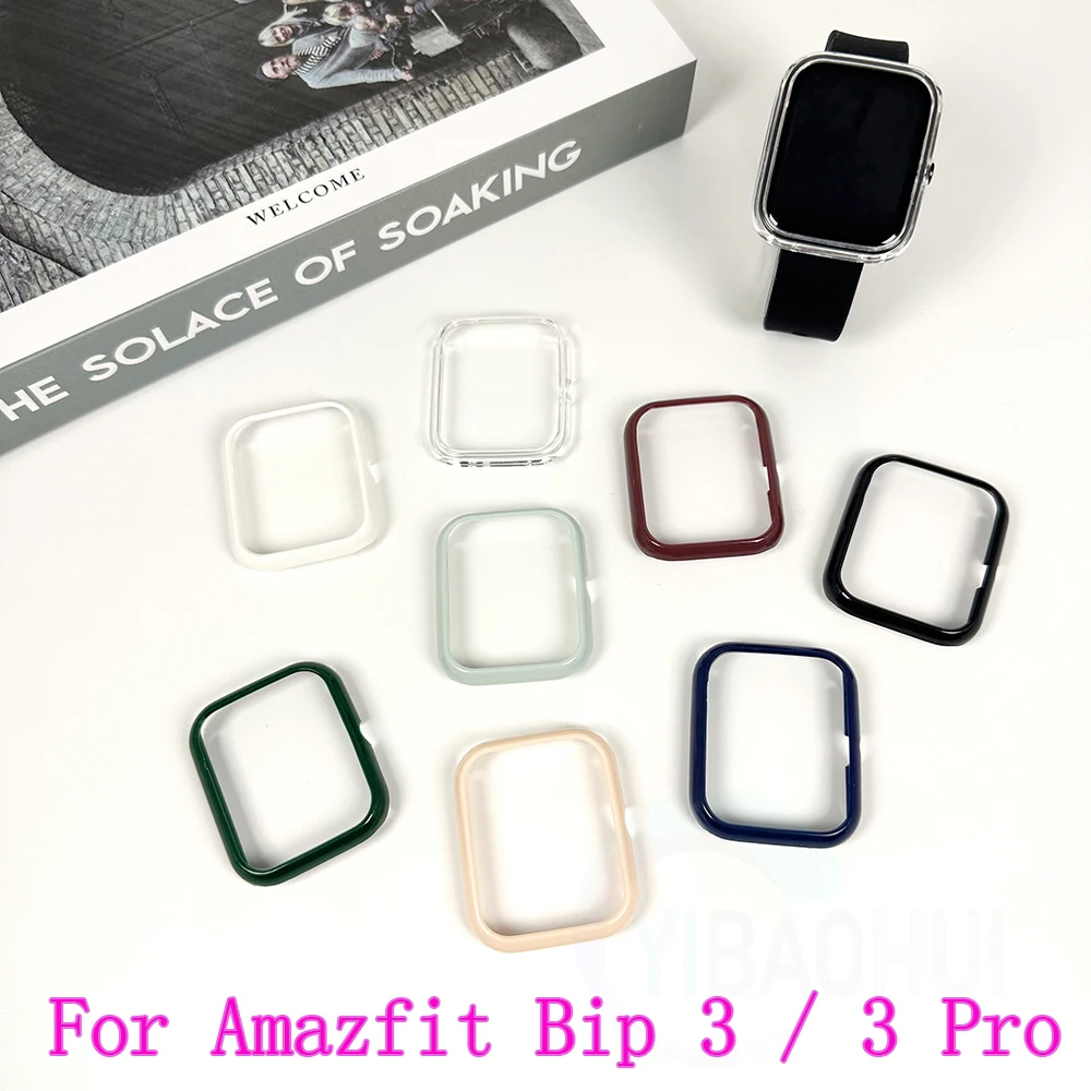 PC Protective Case For Amazfit Bip 3 Smart Watch Screen For Amazfit Bip 3 Pro Cover Protector Bumper Shell Accessorie No glass