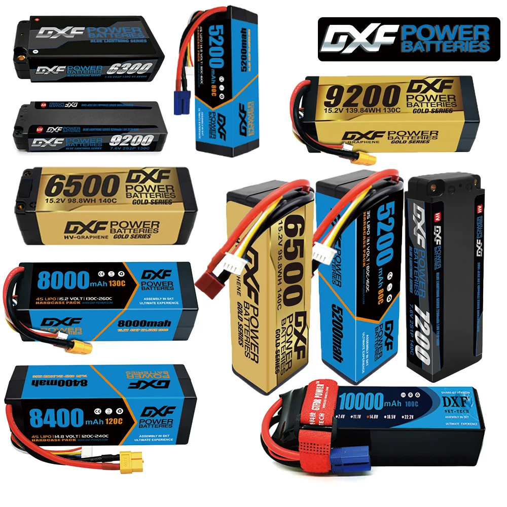 EU)DXF Lipo Battery 4S 15.2V 8000mAh 130C/260C HardCase Lipo