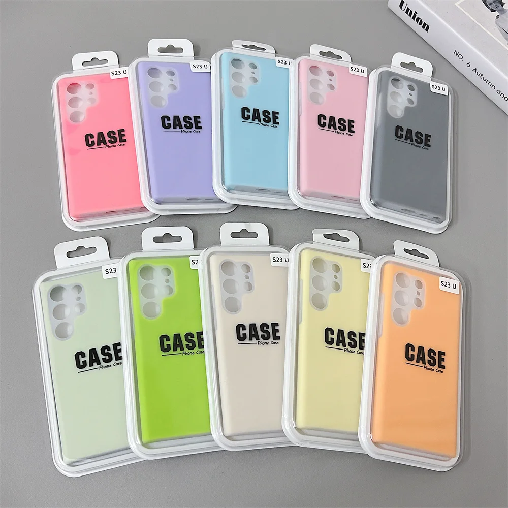Luxury Liquid Silicone Phone Case with Anti-Fall Clear Hard Bumper Cover