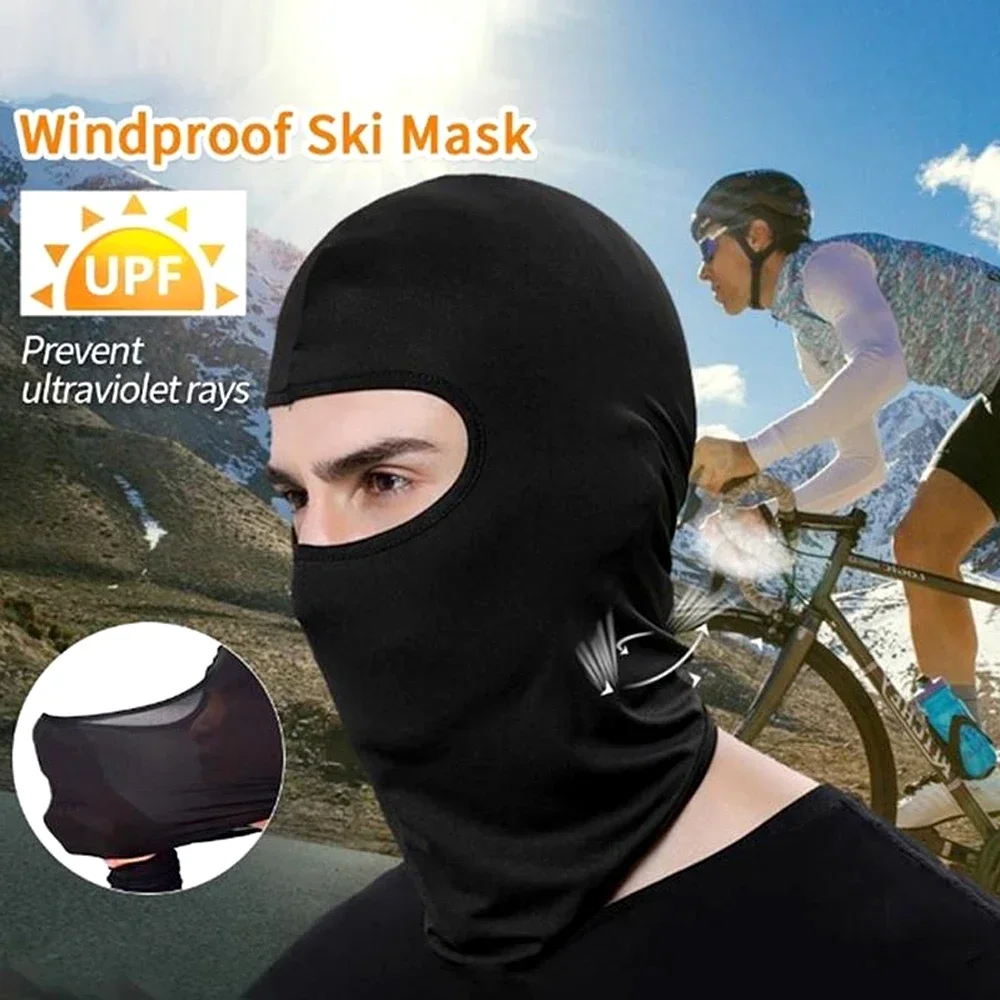 1Pcs Tactical Balaclava Face Mask UV Shield Summer Cooling Full Face Cover for Men Women Sun Hood Motorcycle Riding Outdoor