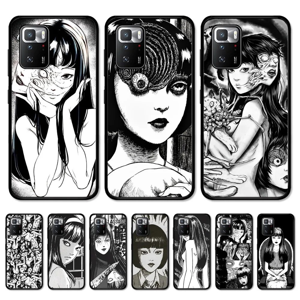 

horror comic junji ito Tomie Tees Phone Case For Redmi 5 6 7 8 9 10 plus pro 6 7 8 9 A GO K20 K30 K40 pro plus F3 Fundas