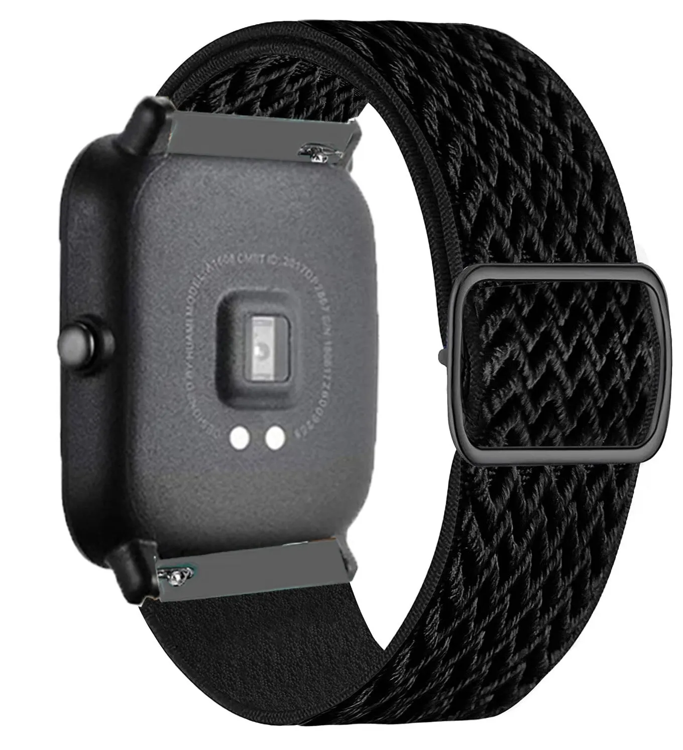 Nylon Loop Adjustable Elastic Bracelet Strap - 20mm/22mm