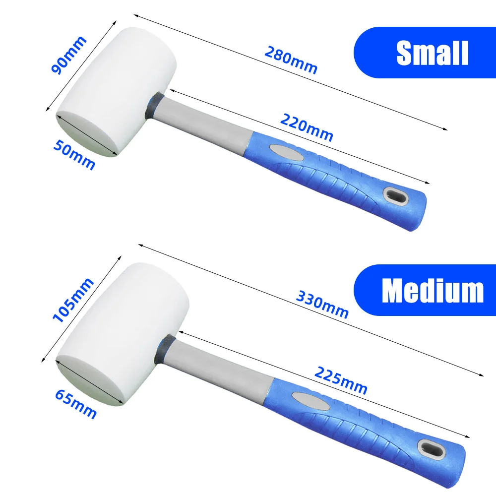 Installation Hammer Rubber Hammer 8oz/16oz Non-Slip Handle for Wood Floors Tile