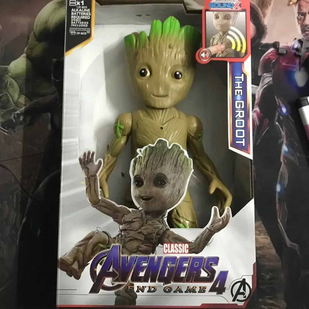 thumbnail image 1 of Figura de acción de Marvel de 30 cm de Avengers Endgame, Capitán Justicia, sonido, luz LED, superhéroe, muñecos de juguete de PVC, modelo de figura de acción para niños, 1 of 5