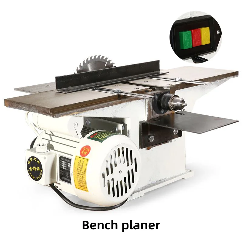 

Electromechanical Sawing Planer Multifunctional Woodworking Bench Planer 1.5kW Bench Saw Bench Drill 3-in-1 Woodworking Cutting