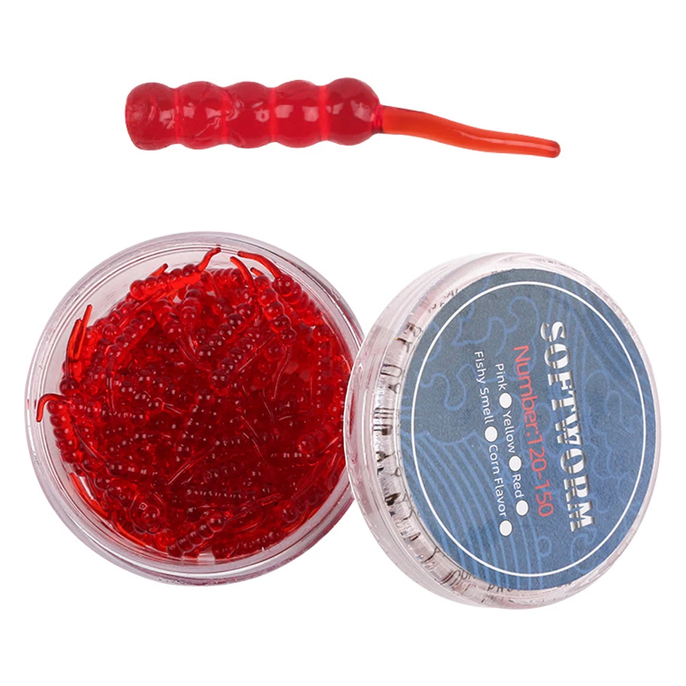 Description Picture 4 of item1Box Fishing Soft Trout Lure Silicone Bait Wobbler Swimbait Artificial Worm Baits 20mm Fishy Smell Tpr Eco-friendly Material