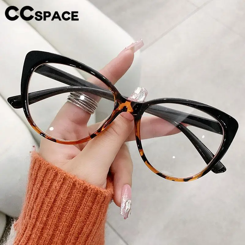 56774 Photochrome Flache Spiegel Männer Frauen Mode Cat Eye Optische Brillengestell Leopard Anti Blau Computer Brille