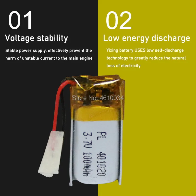 Liter energy battery Bluetooth headset 401120 401020 401220 100mAh mini smart Bracelet rechargeable 3.7V polymer lithium battery