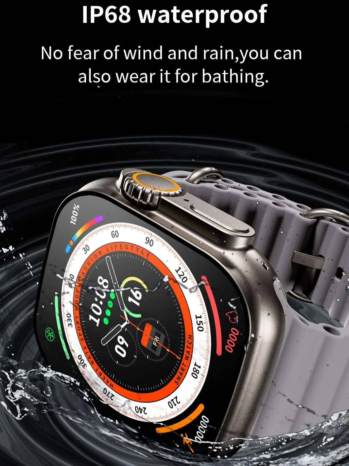 ZD8 Ultra Pro Smart Watch Men Series 8 Ultra 2.2 inch Compass Bluetooth  Call Type-c Wireless Charging Sports Smartwatch Max Plus