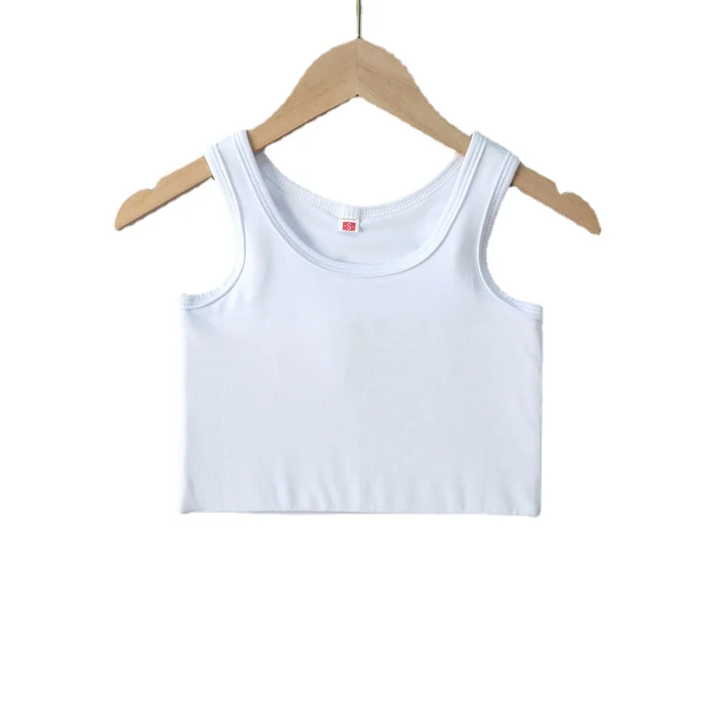 Women Tomboy Trans Lesbian Pullover Half Length Chest Binder Plus Size Short Tank Top with Elastic Band Crop Top HaleyChan women tank tops chest binder