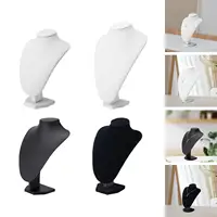 Collier chaîne bijoux buste cou affichage accessoires support de rangement maison chambre cou support autoportant collier présentoir support 6