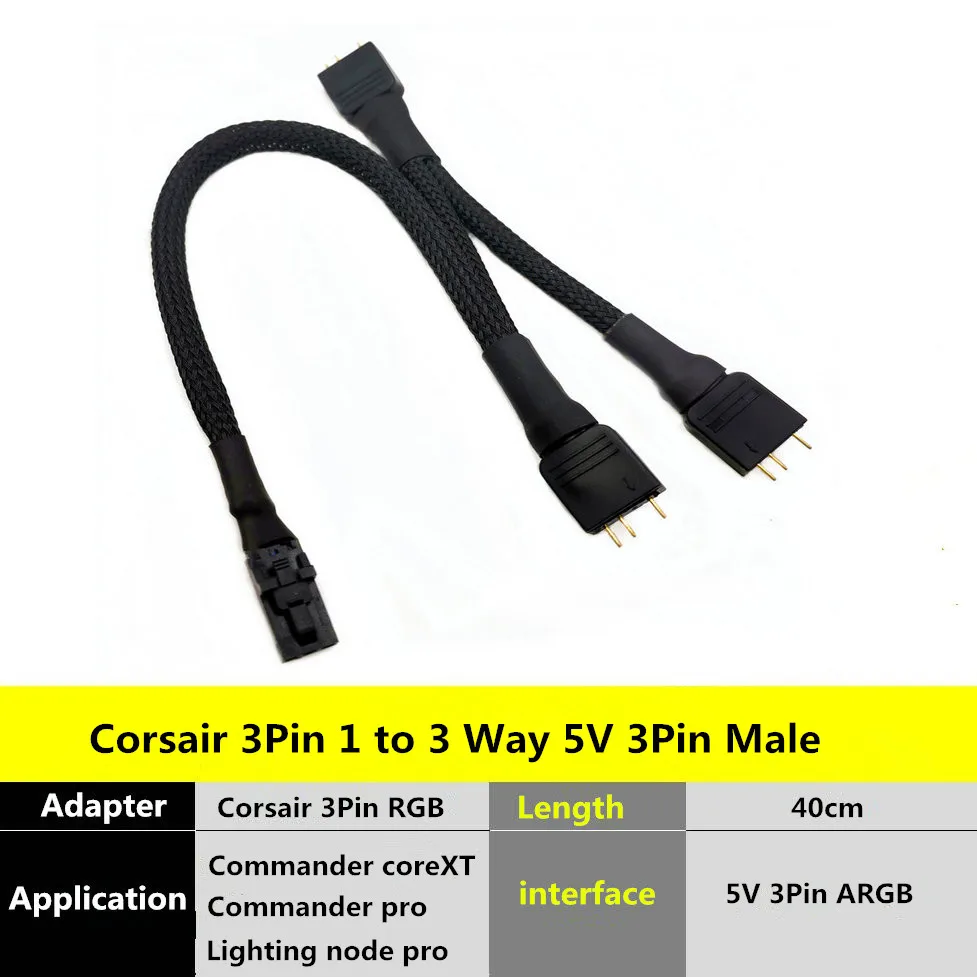 Corsair Commander Airgoo Adapter Cable For Corsair Lighting Node