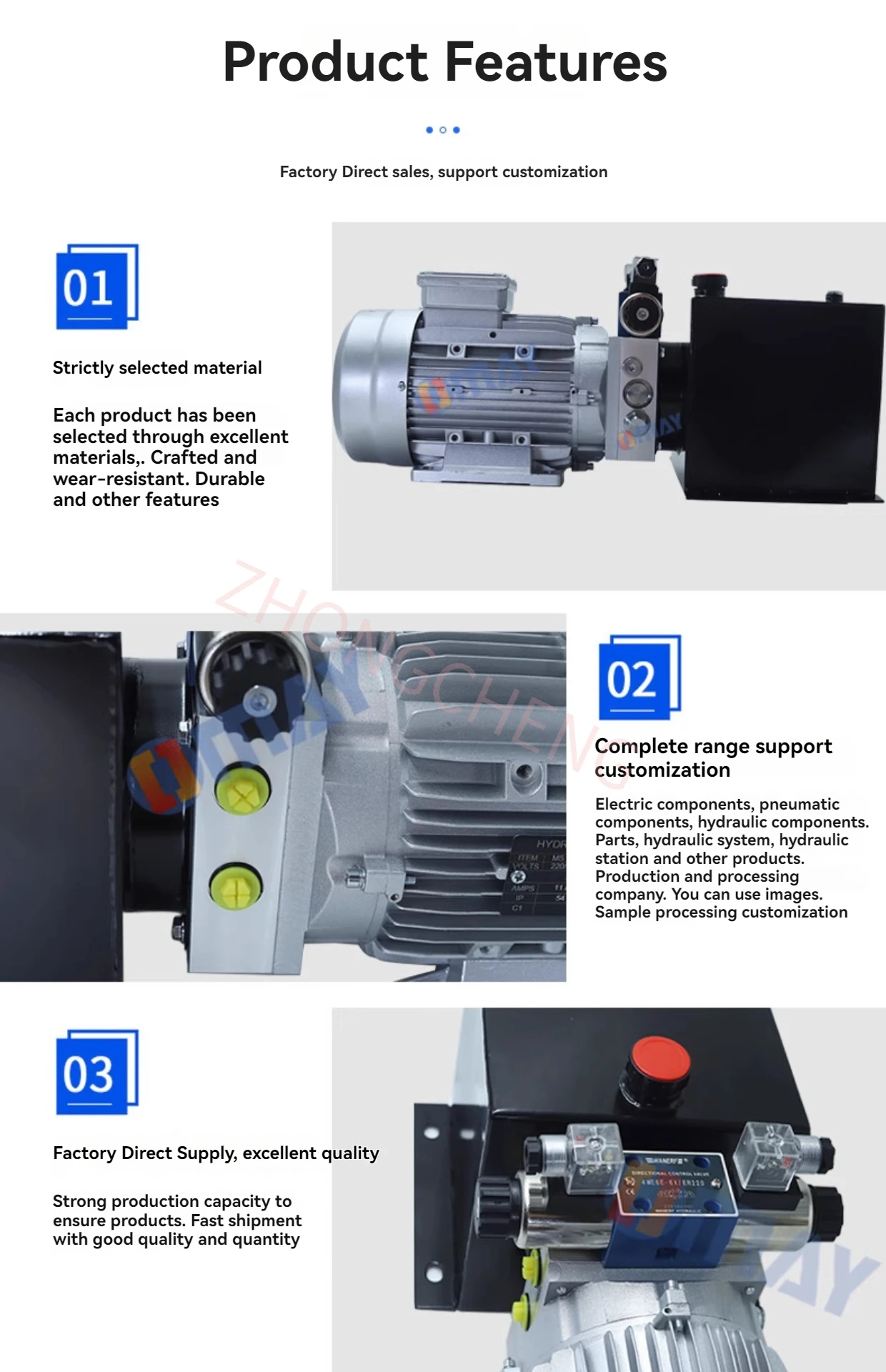 Exchange A Set of Bidirectional Hydraulic Power Units AC380V/220V Hydraulic Stat