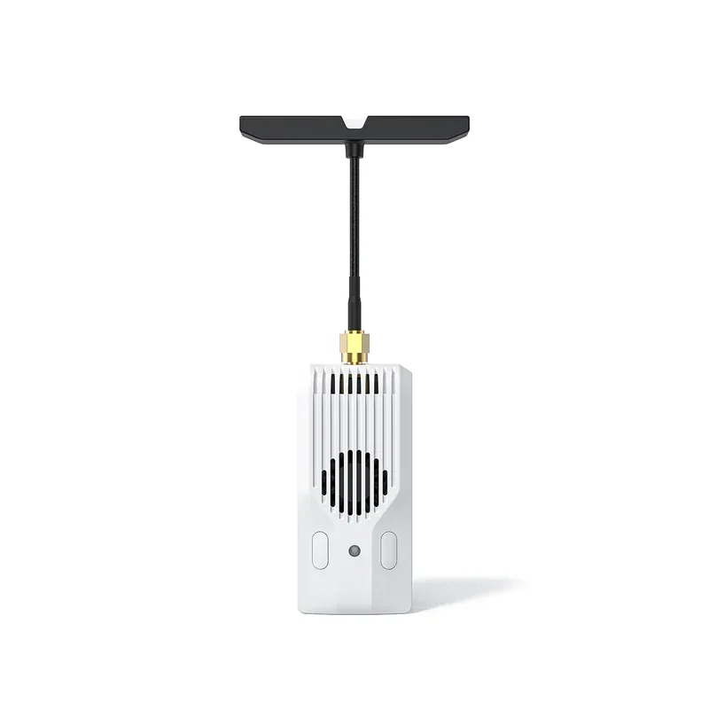 Gros plan sur le module Nano TX V2 ELRS avec les fréquences 868/915MHz et 2.4GHz visibles, équipement essentiel pour FPV.
