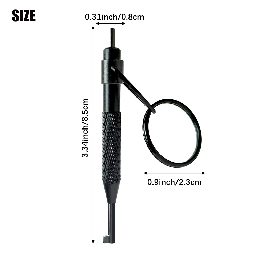 AK 01B Rotating Handcuff Key - Stainless Steel And Aluminum Alloy With Key Ring Fits All Standard Series Police Handcuffs Image 11