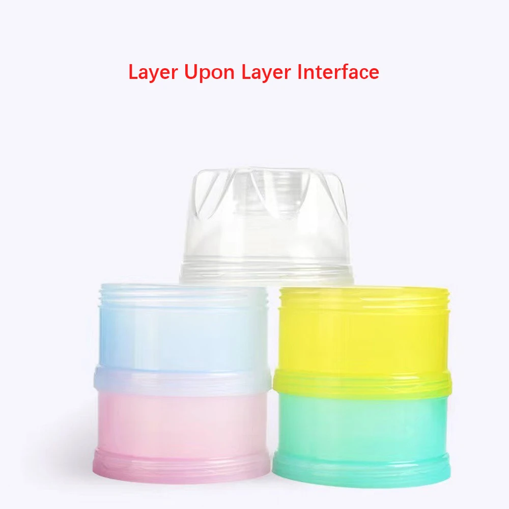 4 Grid Portable Milk Powder Box Container For Toddlers