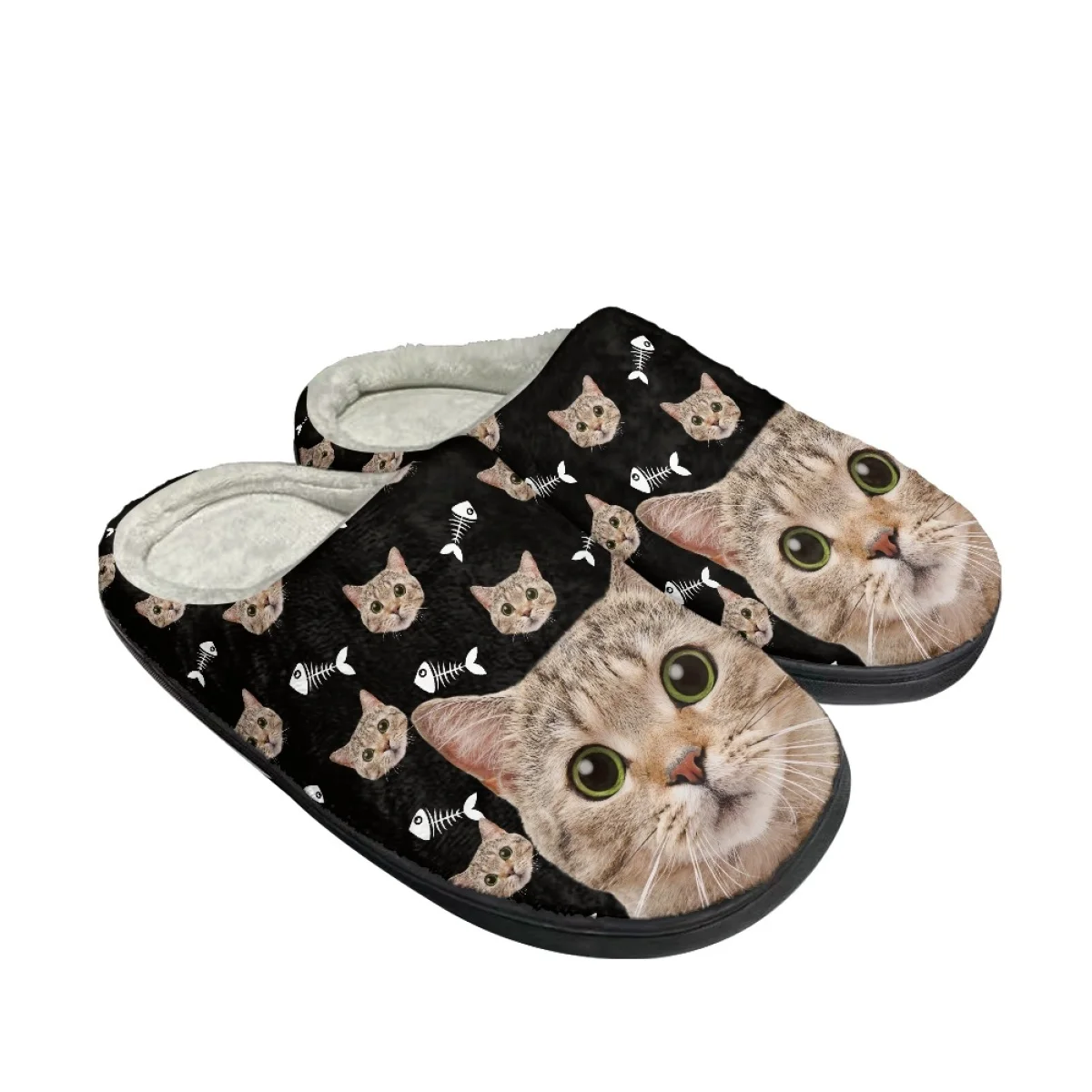 Fashin Cat Design Women Flats Slippers House Non-slip Cotton Slipper Drop Ship Winter Indoor Comfort Floor Shoes Zapatos Planos