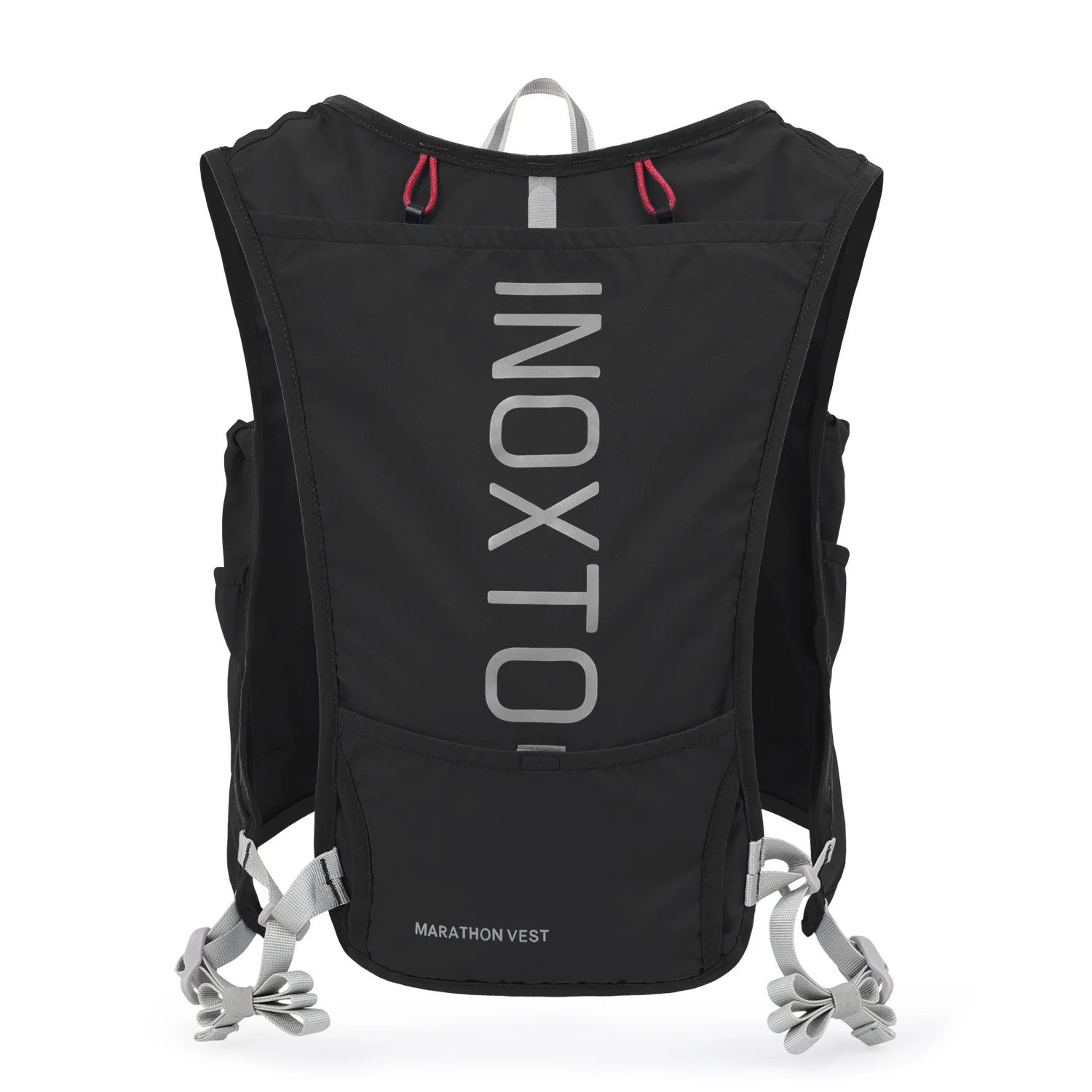 Inoxto Quick Drying Running Backpack Men 5L Ultra-light Hydrating vest Mountain Bike Cycling Bag Breathable 2L Water Bag Bottle 3