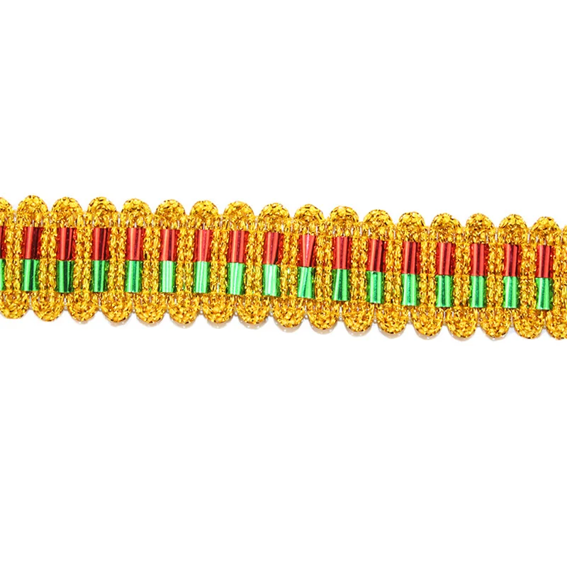 Description Picture 6 of item5Yards 2cm Gold Silver Lace Ribbon For Clothing Curtain Home texile Trims Diy Crafts Edge Embellishment Material