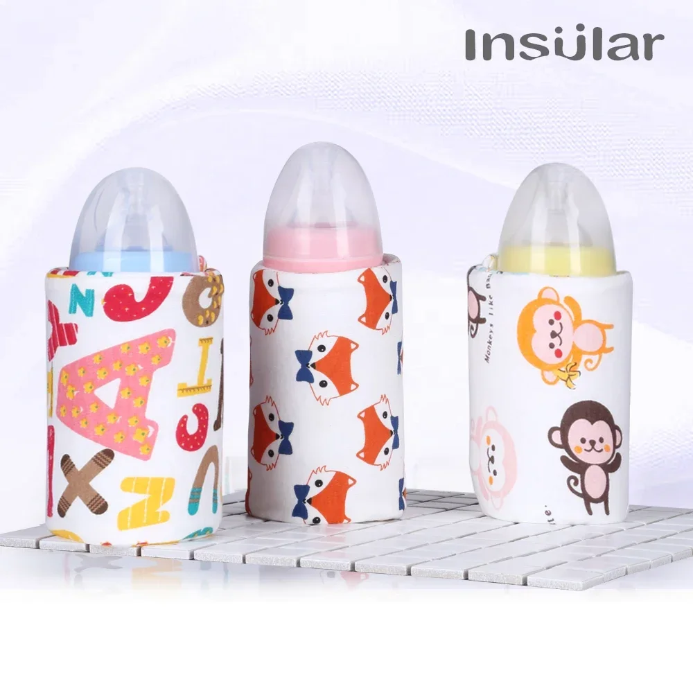 USB Baby Bottle Warmer Portable Travel Infant Baby Feeding Bottle Warmer Heater Thermostat Heated Cover Milk Heater Bags Baby Bottle Heater