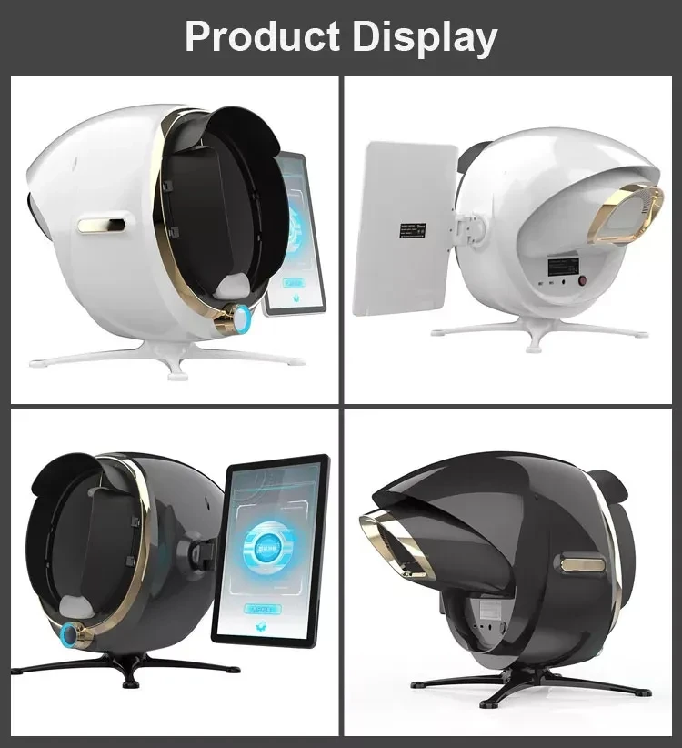 Facial Skin Analyzer 3D Skin Scanner Care Facial Analyzer Monitor Machine Magic Mirror Portable Testing English Detector Face Camera Test Analysis