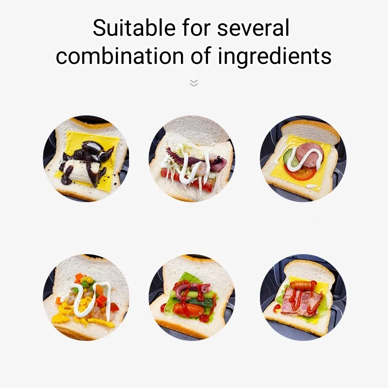 Stainless Steel Electric Waffle Maker Kitchen Appliances for Sandwich Makers Household Breakfast Maker